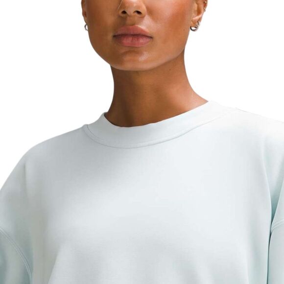 Lululemon Softstreme Perfectly Oversized Cropped Crew *Sheer Blue - Picture 3 of 9